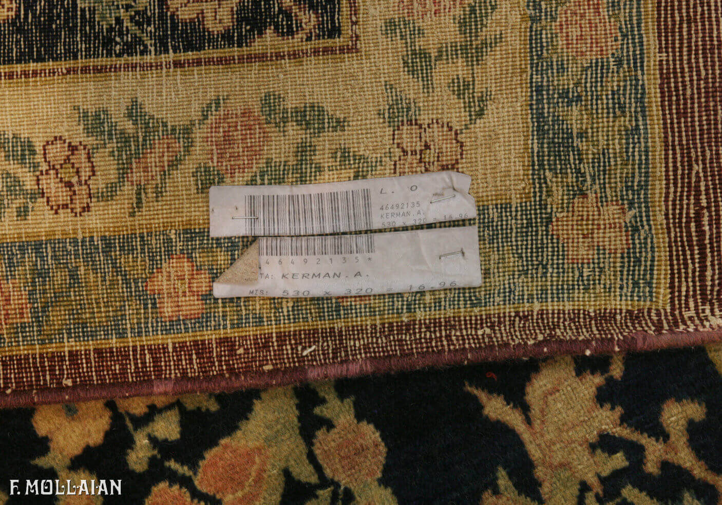 Tapis Persan Antique Kerman n°:46492135